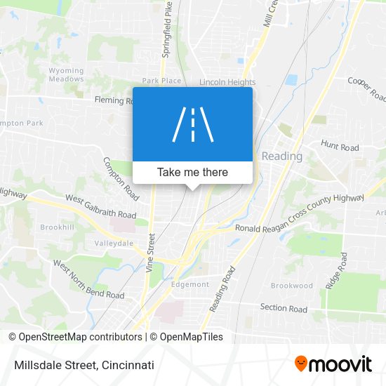 Millsdale Street map