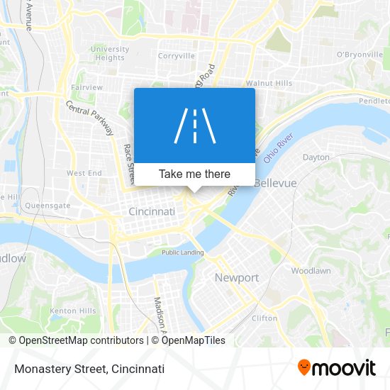 Monastery Street map