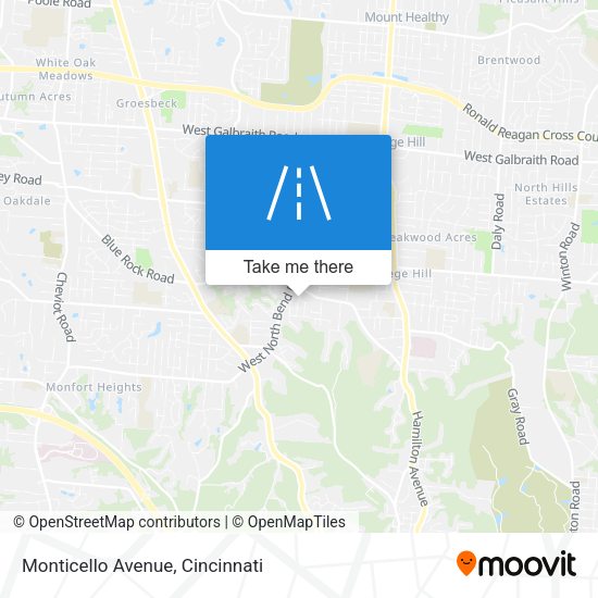 Mapa de Monticello Avenue