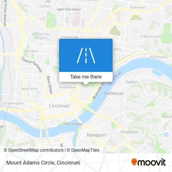 Mount Adams Circle map