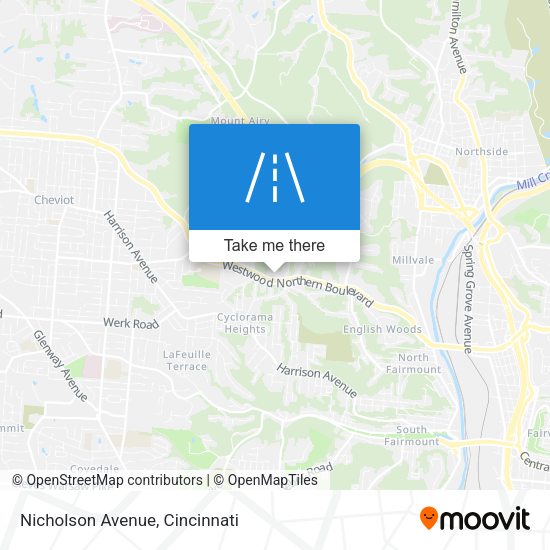 Nicholson Avenue map