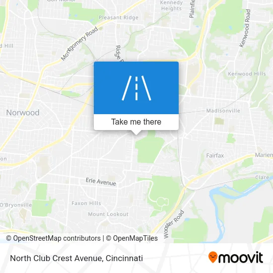 Mapa de North Club Crest Avenue