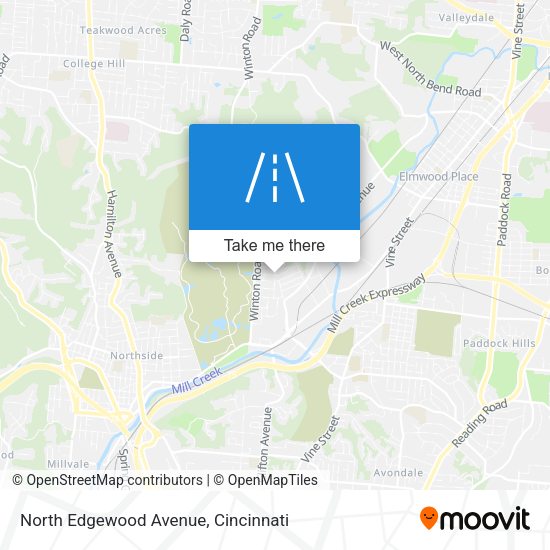 North Edgewood Avenue map