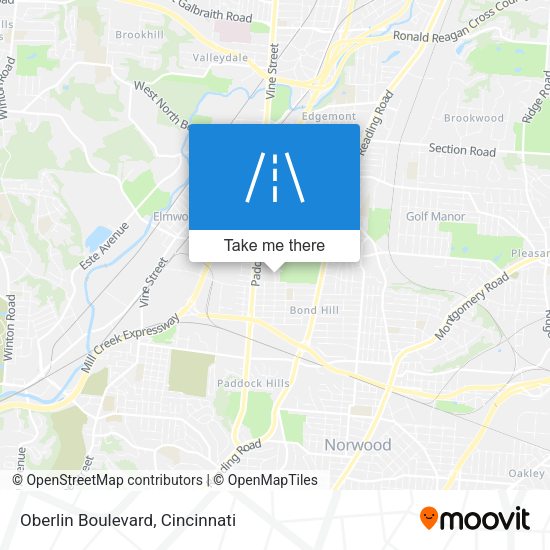 Oberlin Boulevard map
