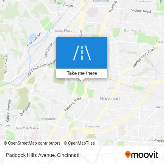 Mapa de Paddock Hills Avenue