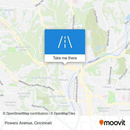 Mapa de Powers Avenue