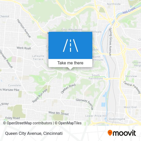 Queen City Avenue map