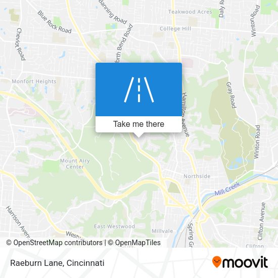 Raeburn Lane map