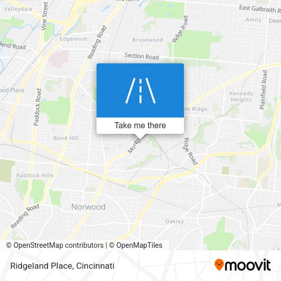 Ridgeland Place map