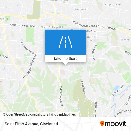 Saint Elmo Avenue map