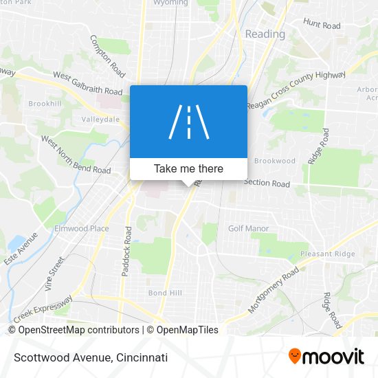 Scottwood Avenue map