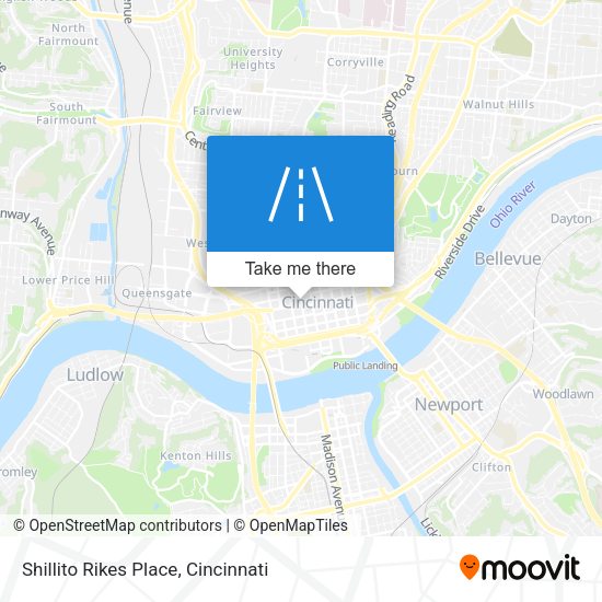 Mapa de Shillito Rikes Place