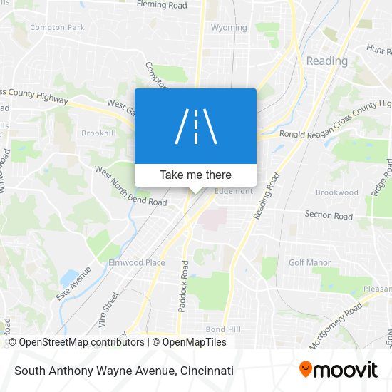 South Anthony Wayne Avenue map