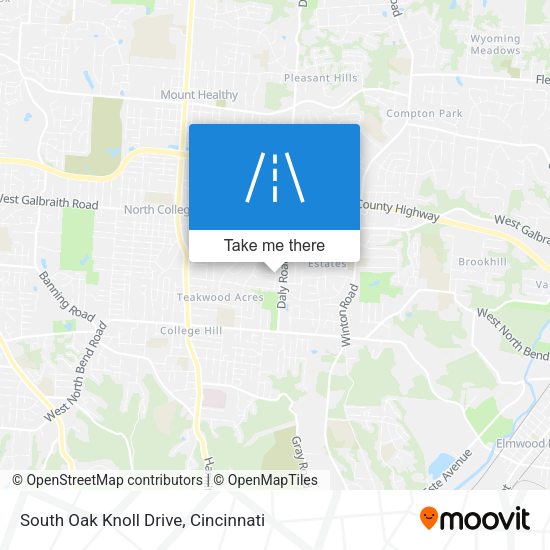 South Oak Knoll Drive map