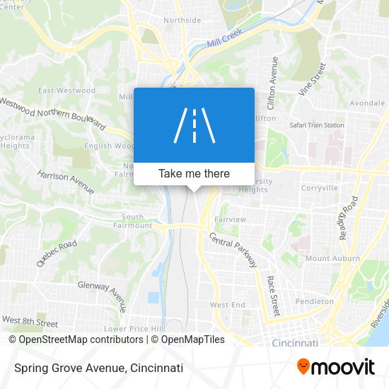 Spring Grove Avenue map