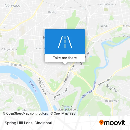 Spring Hill Lane map