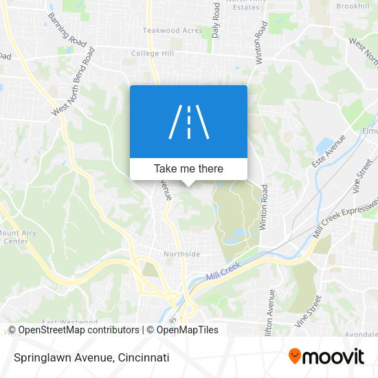 Mapa de Springlawn Avenue
