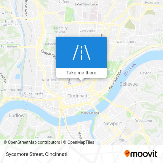 Sycamore Street map
