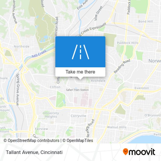 Mapa de Tallant Avenue