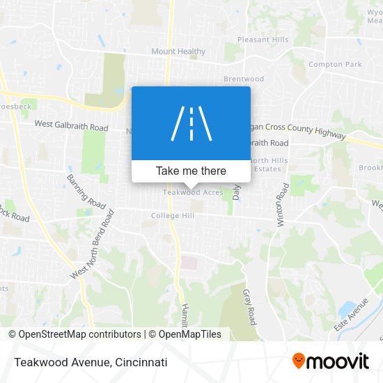 Mapa de Teakwood Avenue
