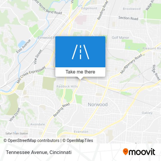 Mapa de Tennessee Avenue