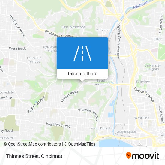 Mapa de Thinnes Street