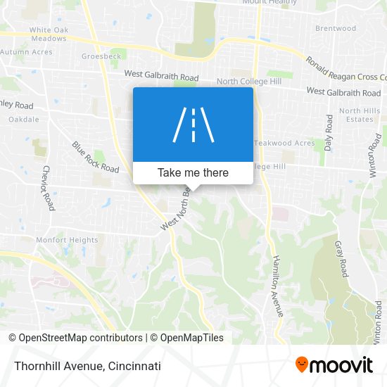 Mapa de Thornhill Avenue
