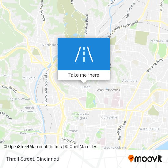 Mapa de Thrall Street