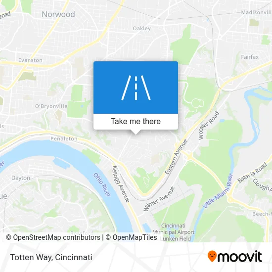 Totten Way map