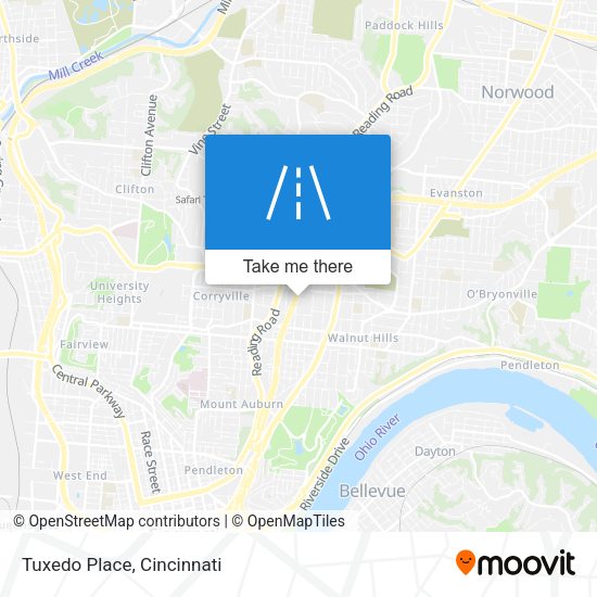 Mapa de Tuxedo Place
