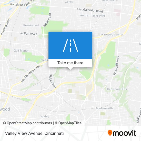 Valley View Avenue map