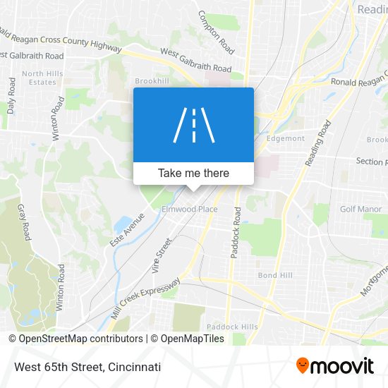 West 65th Street map