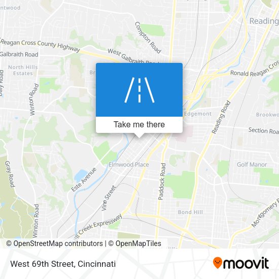 West 69th Street map