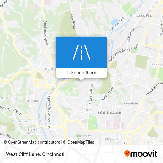 Mapa de West Cliff Lane