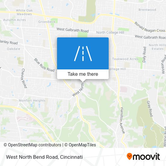 West North Bend Road map