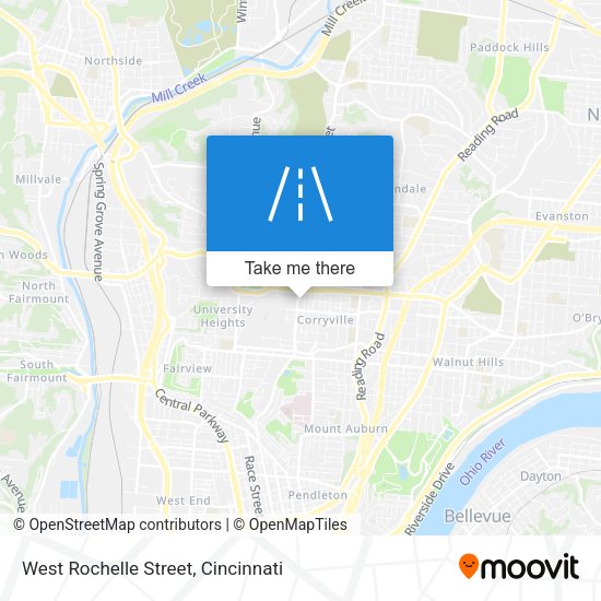 Mapa de West Rochelle Street