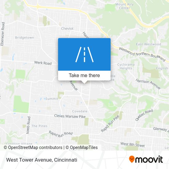 Mapa de West Tower Avenue