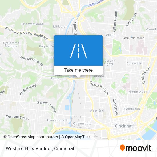 Mapa de Western Hills Viaduct