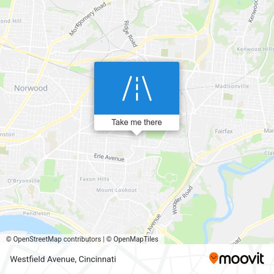 Westfield Avenue map