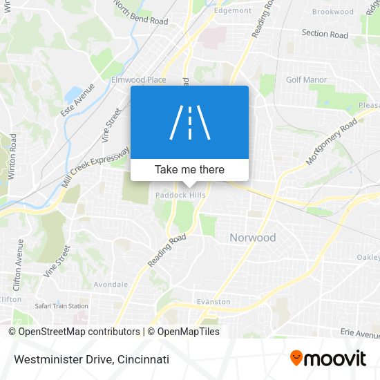 Mapa de Westminister Drive