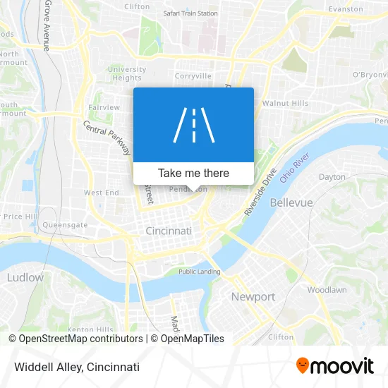 Widdell Alley map