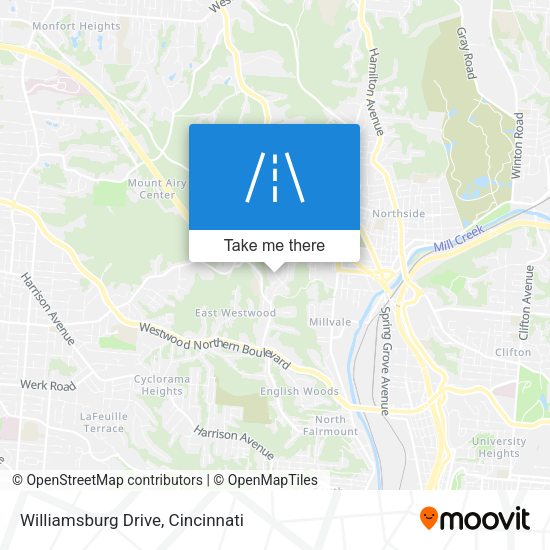 Mapa de Williamsburg Drive
