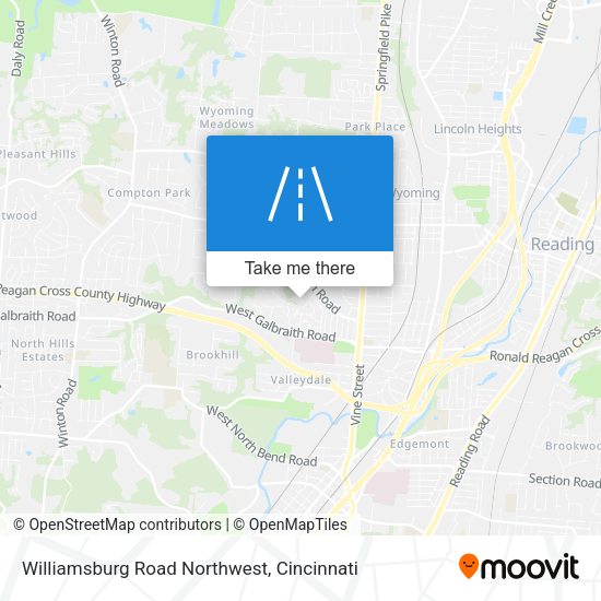 Mapa de Williamsburg Road Northwest