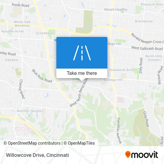 Willowcove Drive map