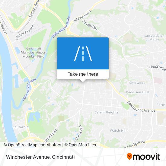 Winchester Avenue map