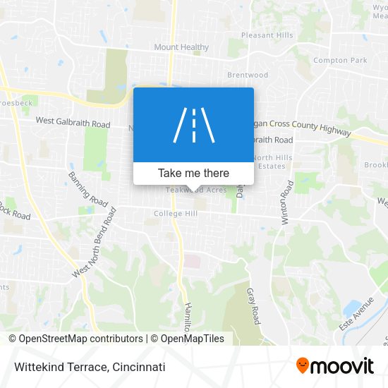 Mapa de Wittekind Terrace
