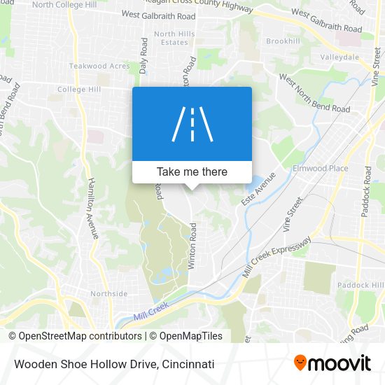 Mapa de Wooden Shoe Hollow Drive