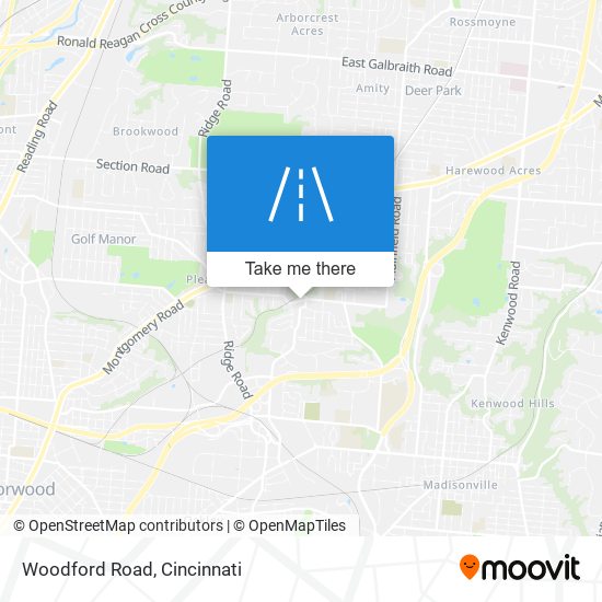 Woodford Road map