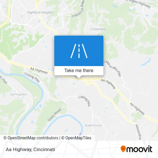 Aa Highway map
