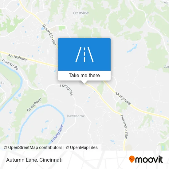 Autumn Lane map
